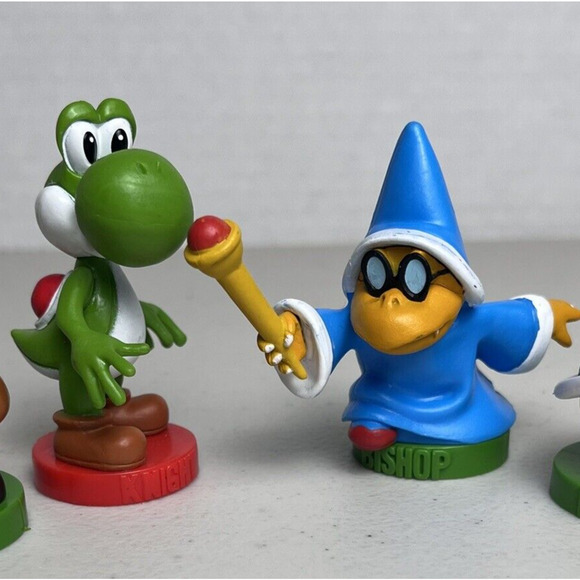 Nintendo Super Mario Bros Chess Set Replacement Piece Yoshi Koopa Cake Toppers - Picture 2 of 7